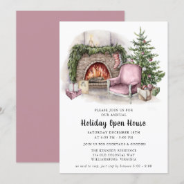 Elegante Invitación a la Casa Abierto de Acuarela