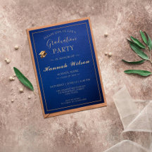 Elegante invitación a la celebración de graduación