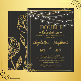 Elegante Invitación a la ceremonia de cumpleaños d