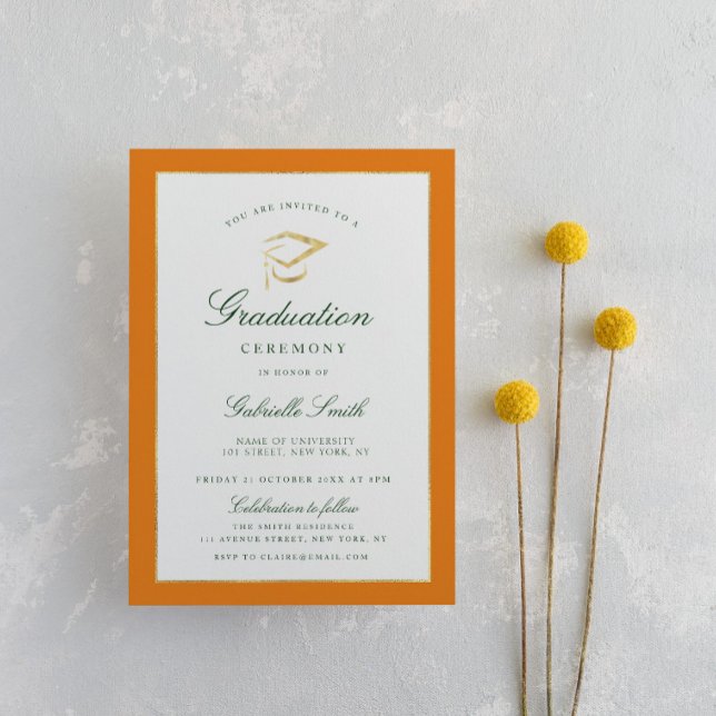 Elegante invitación a la ceremonia de graduación d (Subido por el creador)