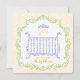 Elegante invitación a la cuna Baby Shower