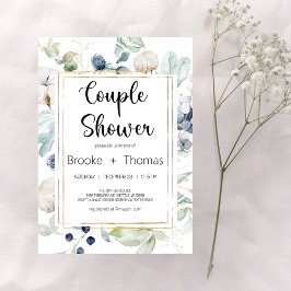 Elegante Invitación a la ducha de las parejas