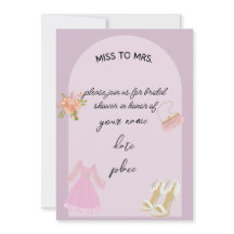 Elegante Invitación a la ducha de novia