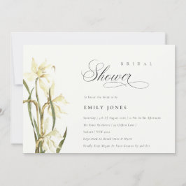 Elegante Invitación a la ducha de novia de Daffodi