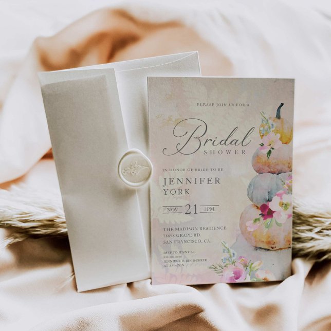 Elegante Invitación a la ducha de novia de la cala (Subido por el creador)