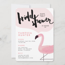 Elegante Invitación a la ducha de novias con flame