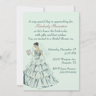 Elegante invitación a la ducha nupcial