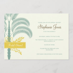 Elegante Invitación a la ducha nupcial de árbol de
