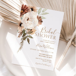 Elegante Invitación a la ducha nupcial del Boho