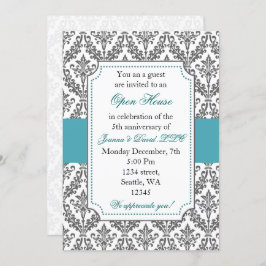 Elegante invitación a la fiesta Blue Corporate