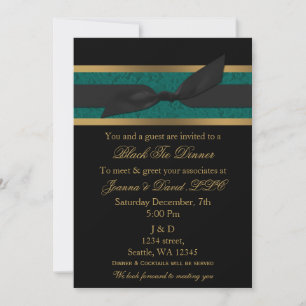 Elegante Invitación a la fiesta corporativa de Aqu