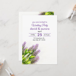 Elegante invitación a la fiesta de bodas