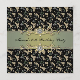 Elegante invitación a la fiesta de cammo