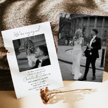 Elegante Invitación a la fiesta de compromiso