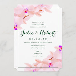 Elegante invitación a la fiesta de compromiso con