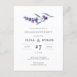 Elegante invitación a la fiesta de compromiso de l
