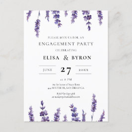 Elegante invitación a la fiesta de compromiso de l