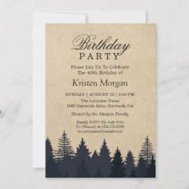 Elegante invitación a la fiesta de cumpleaños del 