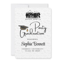 Elegante invitación a la fiesta de graduación