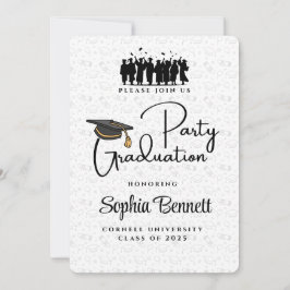 Elegante invitación a la fiesta de graduación