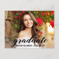Elegante invitación a la fiesta de graduación univ