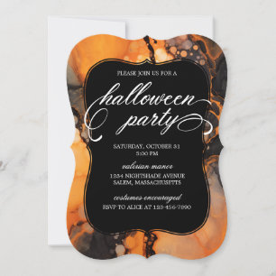 Elegante invitación a la fiesta de Halloween