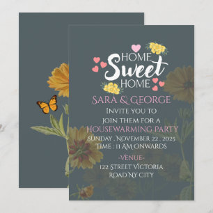 Elegante invitación a la fiesta de inauguración de