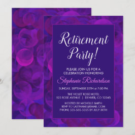 Elegante Invitación a la Fiesta de Jubilación Mora