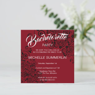 Elegante invitación a la fiesta de la bachillerato