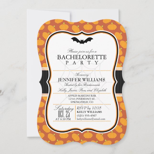 Elegante invitación a la fiesta de la bachillerato (Anverso)