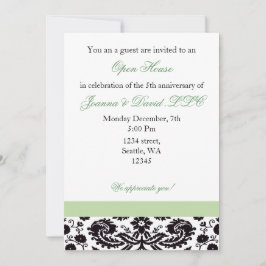 Elegante invitación a la fiesta de la empresa verd