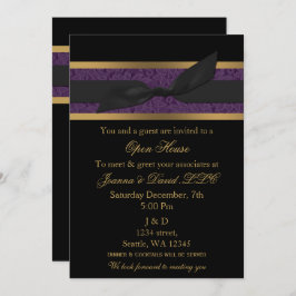 Elegante invitación a la fiesta de las empresas co
