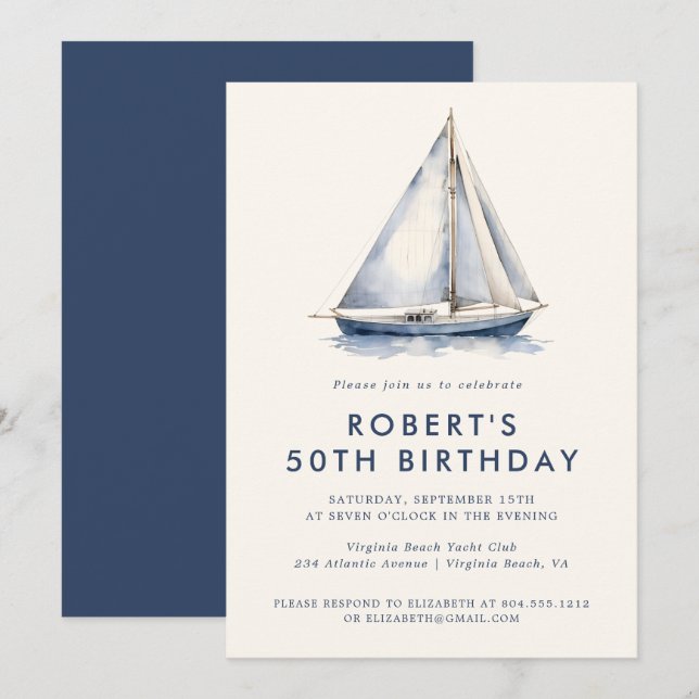 Elegante invitación a la fiesta de los adultos de  (Anverso / Reverso)