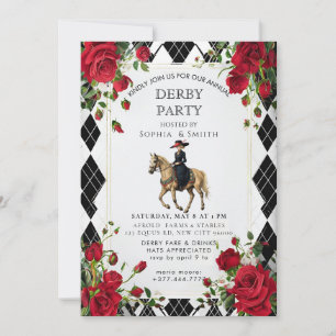 Elegante Invitación a la Fiesta del Derby de Kentu