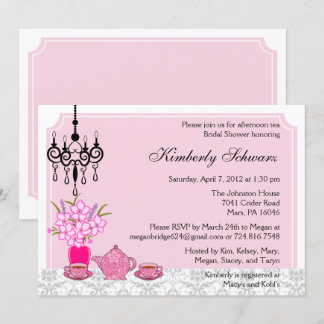 Elegante invitación a la Fiesta del Té