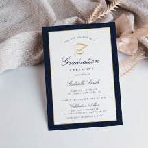 Elegante invitación a la marina y a la ceremonia d