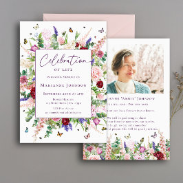 Elegante invitación a la memoria de las mariposas