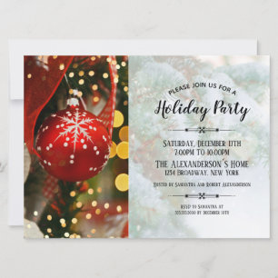 Elegante Invitación a la Navidad en Invierno de Ma