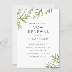 Elegante invitación a la renovación de la vegetaci