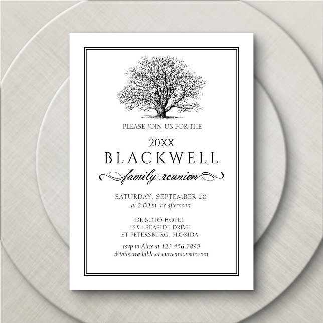 Elegante invitación a la Reunión Familiar (Subido por el creador)