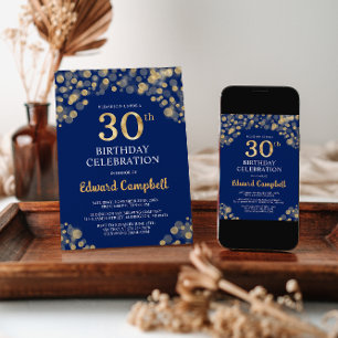 Elegante invitación a los 30 años de la Marina Azu