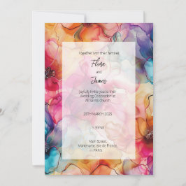 Elegante invitación a los colores del glamour de l