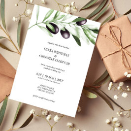 Elegante invitación a matrimonio de bifurcación de