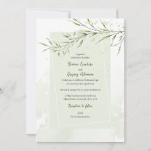 Elegante invitación a matrimonio de bifurcación de