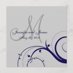 Elegante invitación a matrimonio entre marea y mar