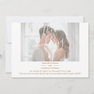 Elegante invitación a matrimonio fotográfico Perso