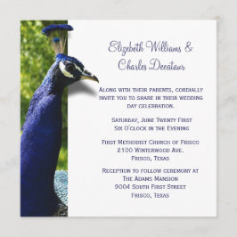 Elegante invitación a matrimonio personalizado de