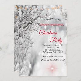 Elegante invitación a Navidades festivos