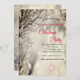 Elegante invitación a Navidades festivos