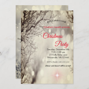 Elegante invitación a Navidades festivos